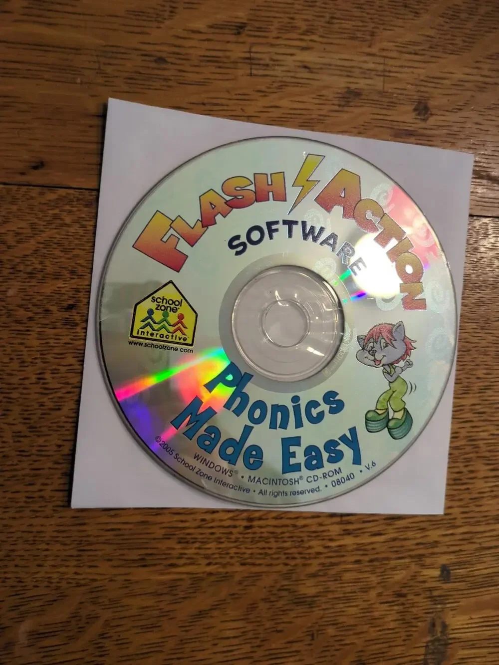 Flash Action Phonics PC CD Rom disc only